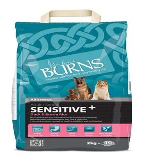 Burns Sensitive+ Duck and Brown Rice
