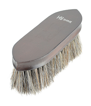 HySHINE Deluxe Horse Hair Wood Dandy Brush