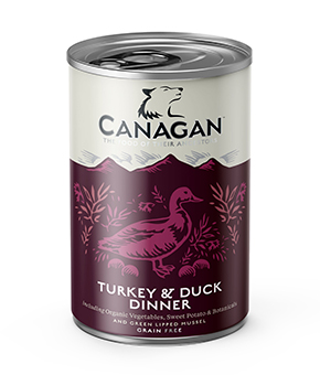 Turkey & Duck Dinner is a complete and balanced grain-free food with organic vegetables, fresh meat and chelated minerals.