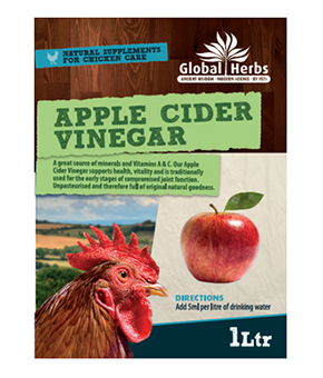 Global Herbs Apple Cider Vinegar for Chickens