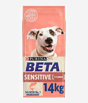 Beta Adult Sensitive Dog Food.