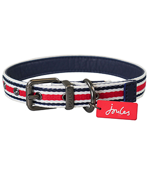 Joules Striped Dog Collar