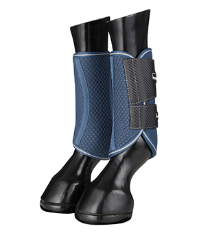 LeMieux Carbon Mesh Wrap Boots - Blue/Grey