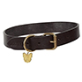 Digby & Fox Flat Leather Dog Collar - Brown