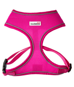 Doodlebone Airmesh Dog Harness - Neon Pink