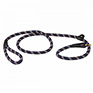 Weatherbeeta Rope Leather Slip Dog Lead - Navy/Brown