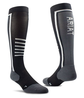 AriatTEK Slimline Performance Socks - Black/Sleet