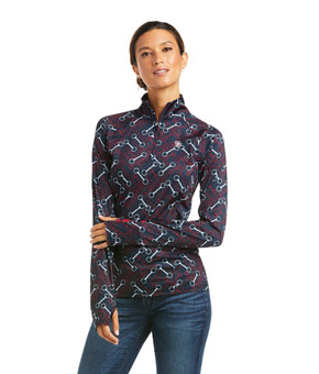 Ariat Lowell 2.0 1/4 Zip Baselayer - Team Print