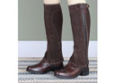 Shires Moretta Childs Suede Half Chaps Brown