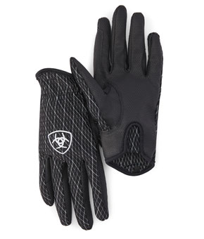 Ariat Cool Grip Glove - Black/White