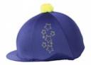 Hy Equestrian Stella Hat Cover - Navy/Yellow