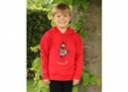 Hy Equestrian Thelwell Collection Children's Badge Hoodie - Red