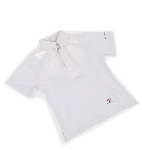 Aubrion Child Short Sleeve Tie Shirt - White