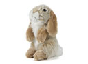 Living Nature Brown Sitting Lop Eared Rabbit Plush Toy