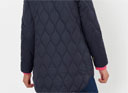 Joules Rosedale Mid Length Quilted Coat - Navy