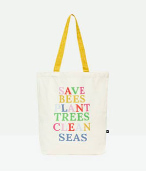 Joules Lulu Shopper Printed Tote Bag - Multi Slogan