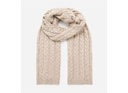 Joules Elena Cable Knit Scarf - Oat