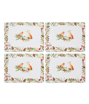 Cooksmart A Winters Tale Set Of 4 Placemats