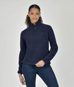 Dublin Arianna Polar Fleece Top - Ink Navy