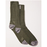 Sealskinz Mens Wroxham Bamboo Mid Sock Olive/Grey/Cream
