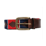 Hy Equestrian Polo Belt Navy/Red/White