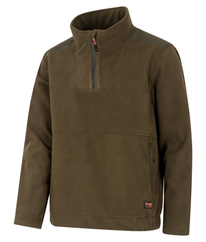 Hoggs of Fife Green King II 1/4 Zip Bonded Fleece