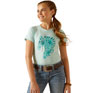 Ariat Youth Floral Mosaic Tee - Plume