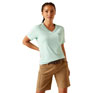 Ariat Rebar Workman V Neck T-Shirt Short Sleeve - Yucca