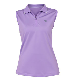 Aubrion Poise Sleeveless Tech Polo - Lavender