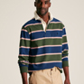 Joules Mens Onside Striped Rugby - Green/Navy
