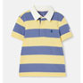 Joules Ozzy Jersey Short Sleeve Rugby Shirt - Yellow/Navy
