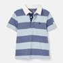 Joules Boys Harry Embellished Pique Polo Top - Blue