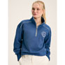 Joules Racquet Cotton Quarter Zip Sweatshirt - Blue