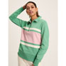 Joules Tadley Quarter Zip Sweatshirt - Green/Pink