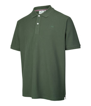 Hoggs Of Fife Largs Pique Polo Shirt - Bottle Green