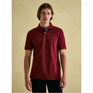 Joules Woody Regular Fit Cotton Pique Polo Short - Burgundy Red