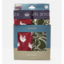 Joules Crown Joules Pack Of Two Cotton Briefs - Navy/Red