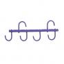 Roma 4 Hook Metal Tack Rack in Purple