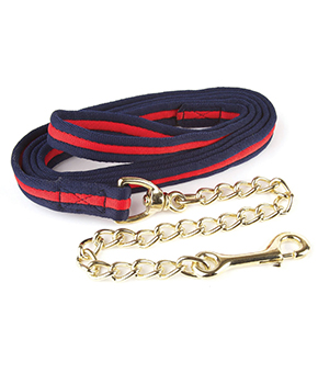 Hy Soft Webbing Lead Rein With Chain