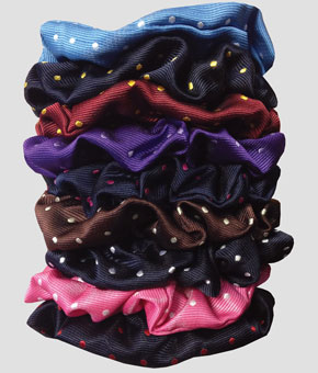 Equetech Hair Scrunchies Polka Dot