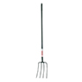 Red Gorilla Manure Fork Long Handle 4 Prong