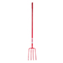 Red Gorilla Manure Fork Long Handle 4 Prong