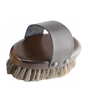 HySHINE Deluxe Horse Hair Wood Body Brush