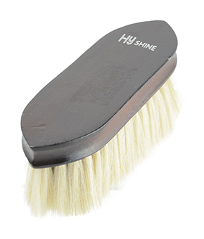 HySHINE Deluxe Goat Hair Wood Dandy Brush