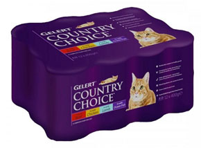 Gelert Country Choice Cat Tins 12 x 400g