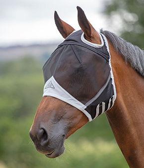 Shires Fine Mesh Fly Mask with Ear Holes