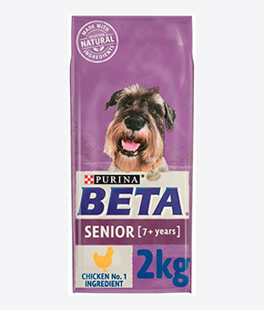 Beta Adult Senior Dog Food.