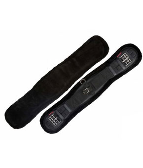 LeMieux Dressage Fleece Lined Girth - Black/Black