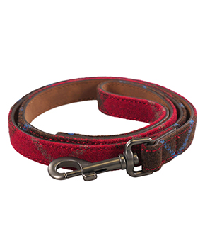 Joules Heritage Tweed Leather Lead