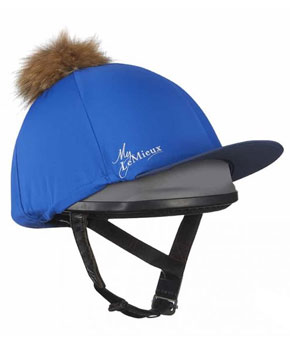 LeMieux Hat Silks With Pom Pom - Benetton Blue